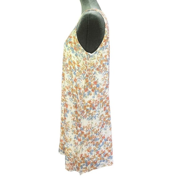 Robert Louis Floral Dress, Rayon and Polyester, Ditzy Print, Size Medium - Picture 2 of 6